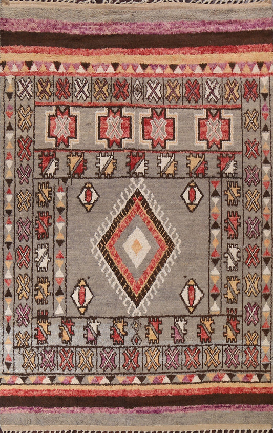 Tribal Moroccan Oriental Area Rug 8x11