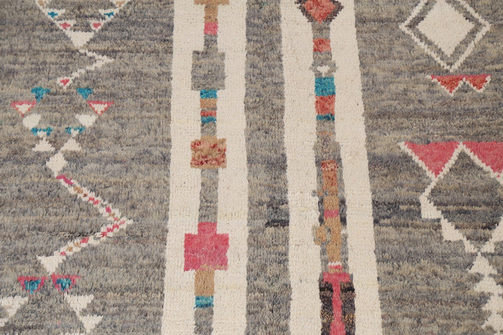 Tribal Moroccan Wool Area Rug 8x11