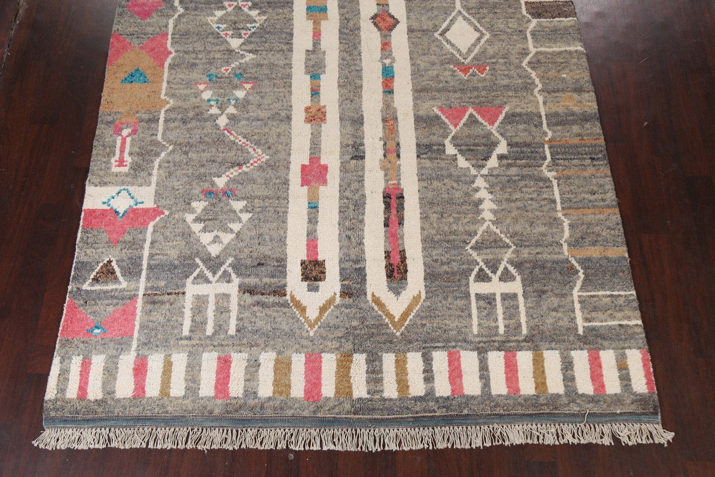 Tribal Moroccan Wool Area Rug 8x11