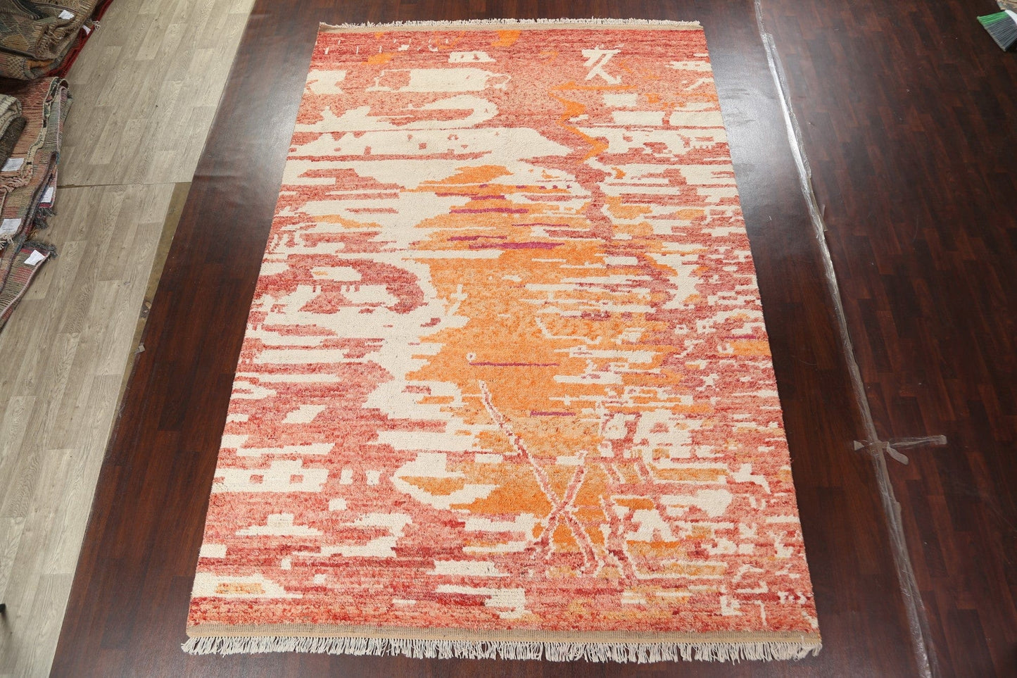 Abstract Moroccan Handmade Area Rug 9x13