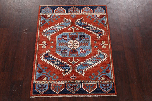 Vegetable Dye Heriz Serapi Handmade Rug 3x4