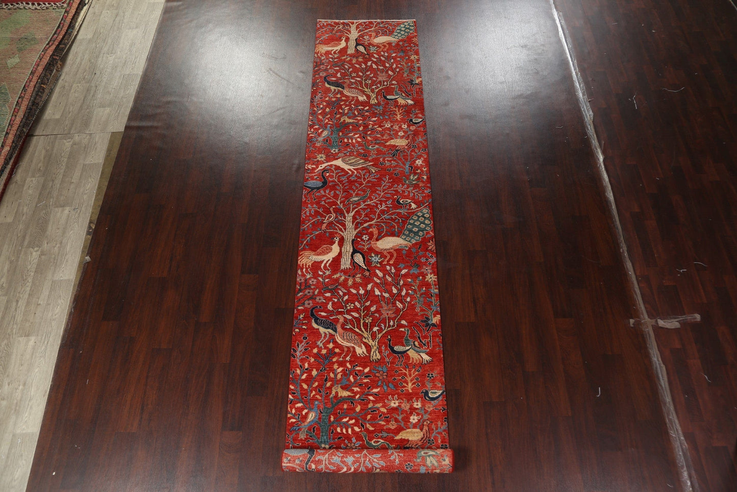 Vegetable Dye Tabriz Wool Runner Rug 3x17