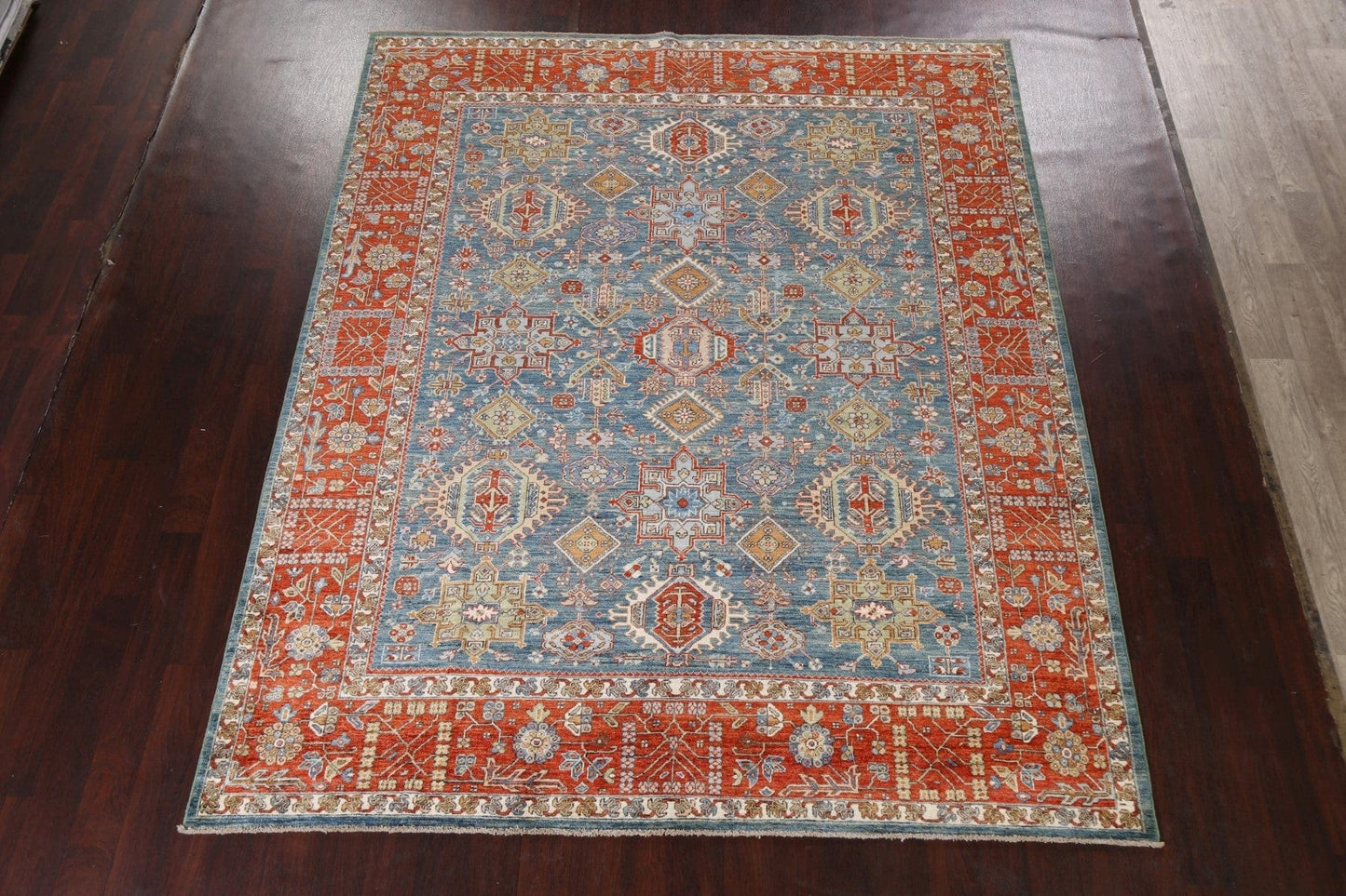 Vegetable Dye Heriz Serapi Wool Area Rug 8x10