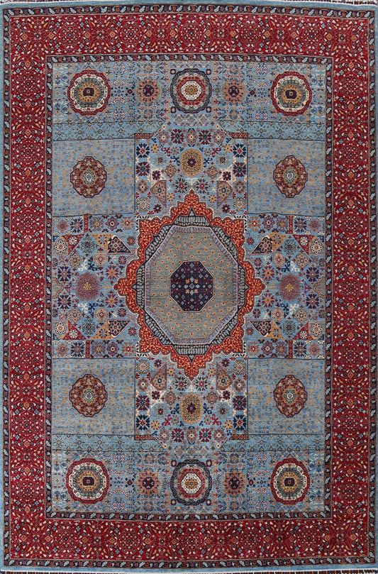 Vegetable Dye Mamluk Oriental Area Rug 9x12