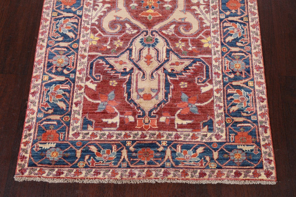 Vegetable Dye Heriz Serapi Handmade Rug 3x5