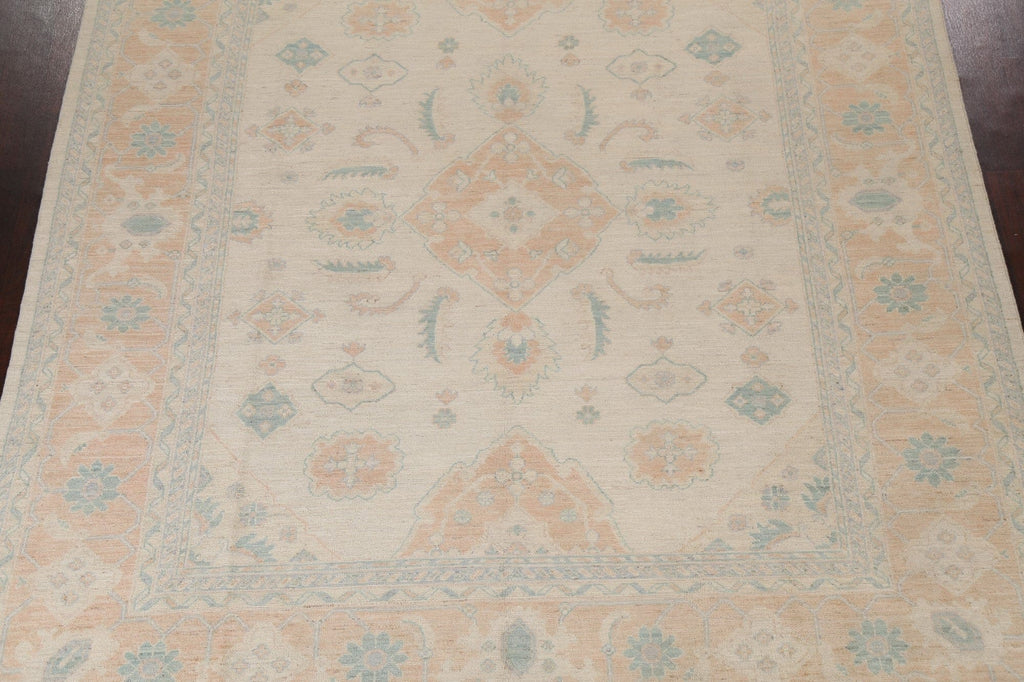 Vegetable Dye Muted Oushak Turkish Area Rug 8x10