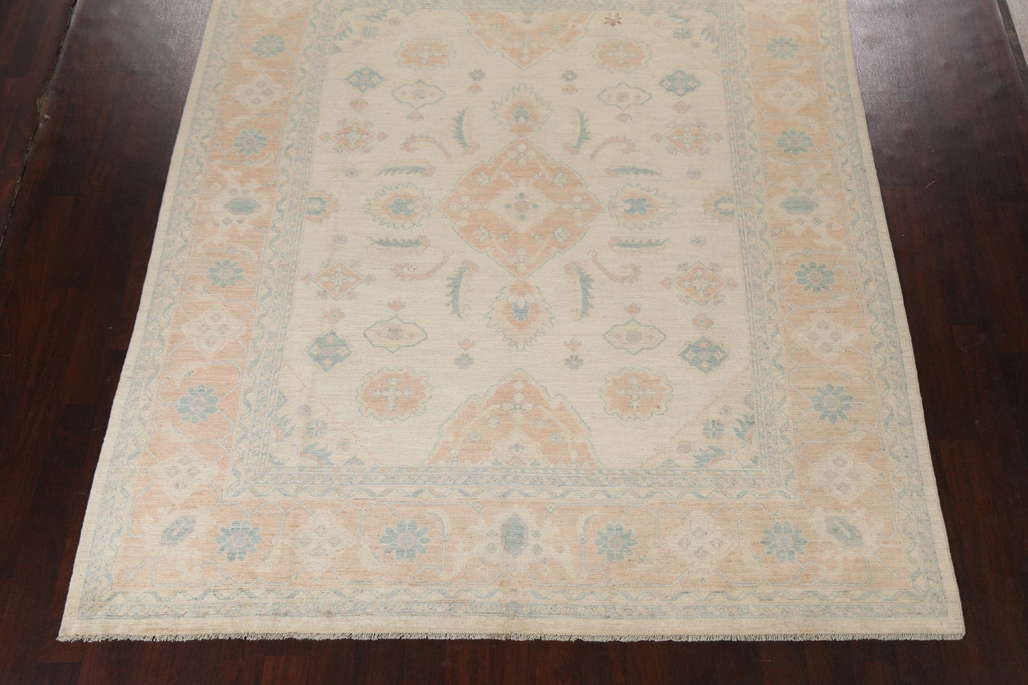 Vegetable Dye Muted Oushak Turkish Area Rug 8x10