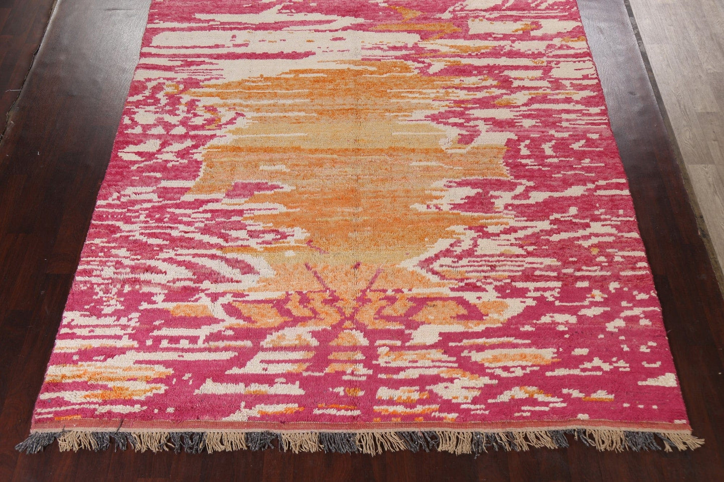 Abstract Moroccan Wool Area Rug 9x13