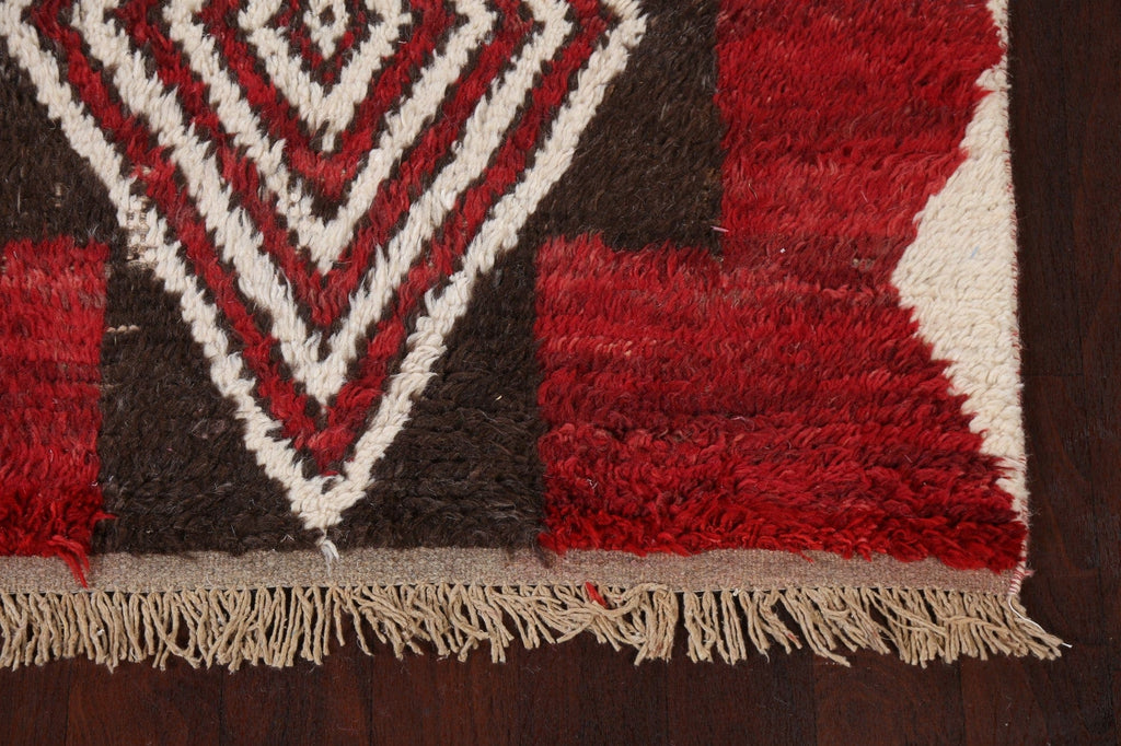 Tribal Moroccan Wool Area Rug 4x6