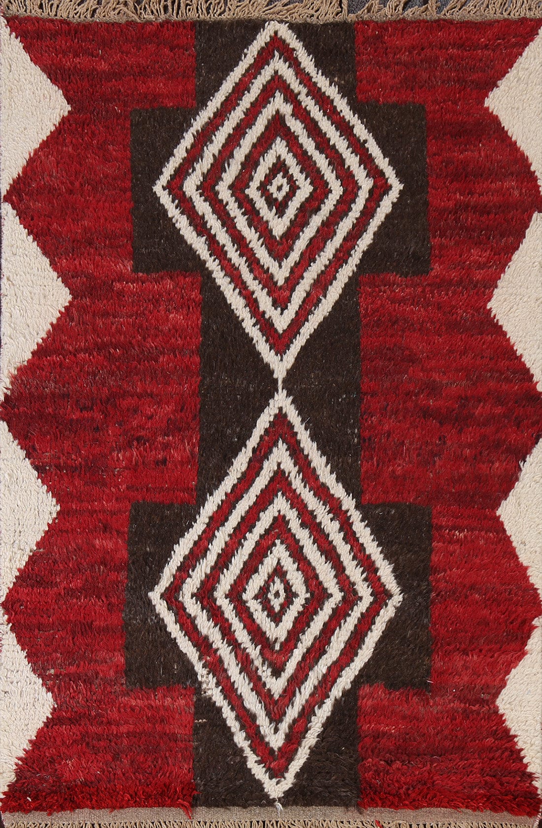 Tribal Moroccan Wool Area Rug 4x6