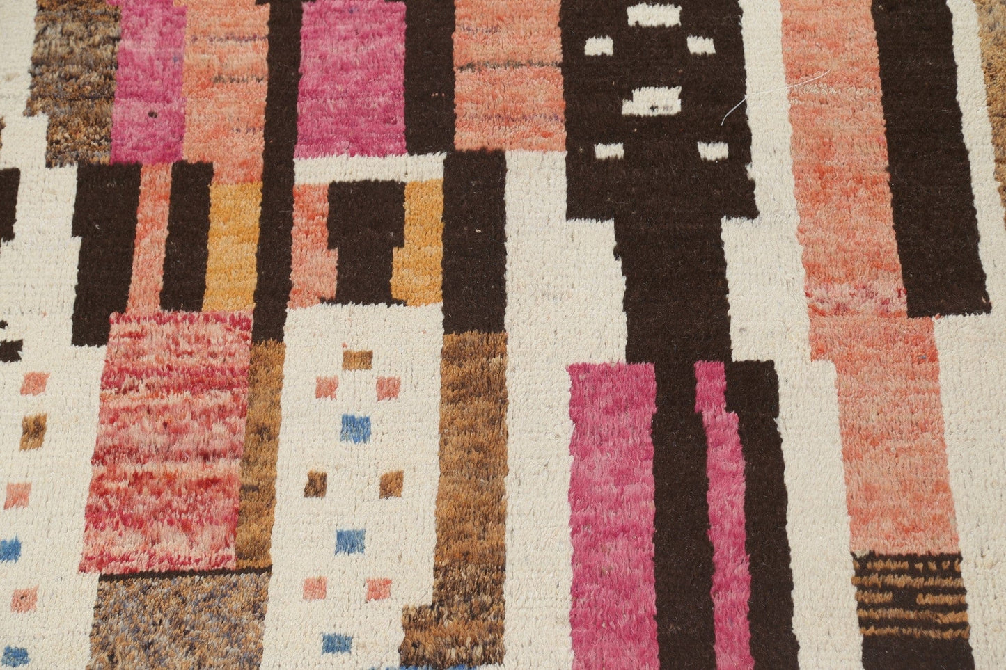 Abstract Moroccan Wool Area Rug 9x12