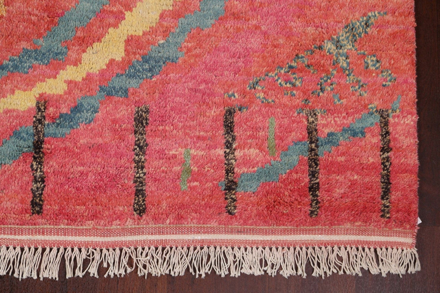 Abstract Moroccan Wool Area Rug 8x11