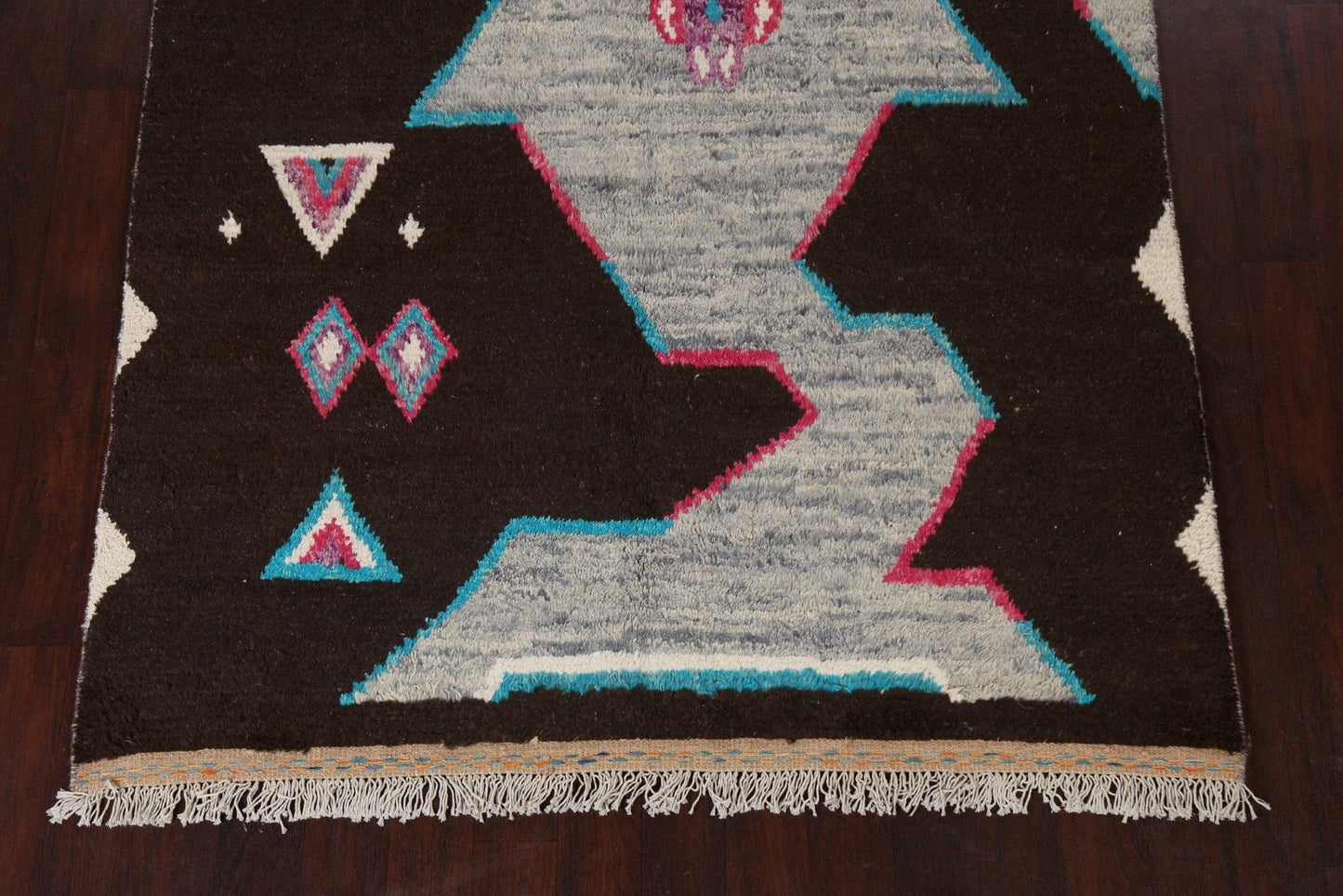 Abstract Moroccan Wool Area Rug 6x10