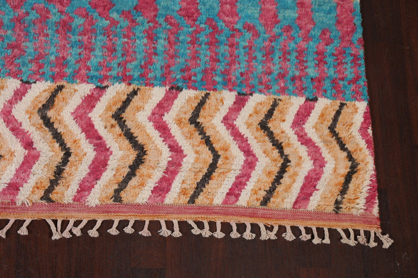 Abstract Moroccan Wool Area Rug 10x14