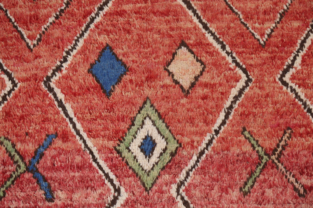 Geometric Moroccan Wool Area Rug 6x10