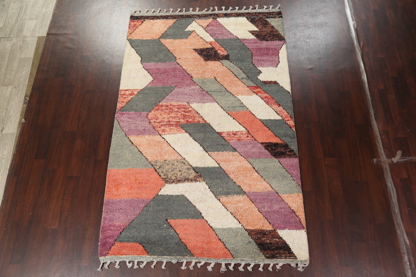 Abstract Moroccan Wool Area Rug 6x10