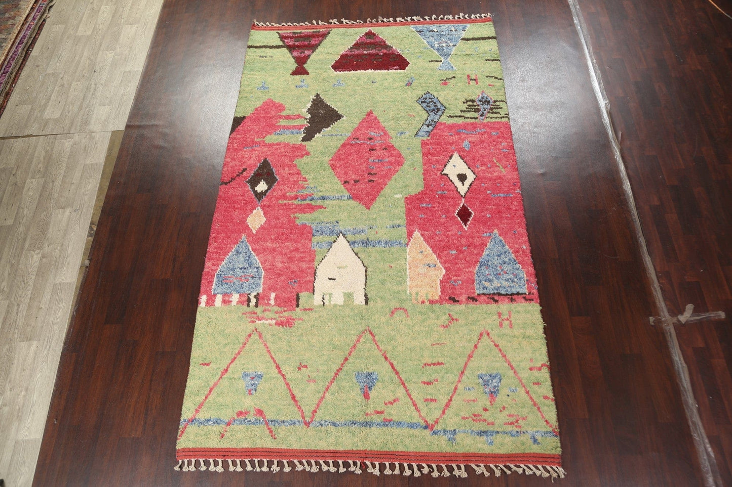 Tribal Moroccan Wool Area Rug 7x12