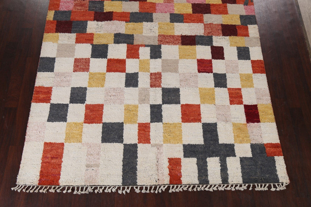 Checkered Moroccan Handmade Area Rug 8x10