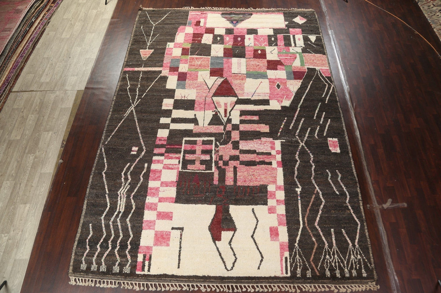 Tribal Moroccan Wool Area Rug 10x14