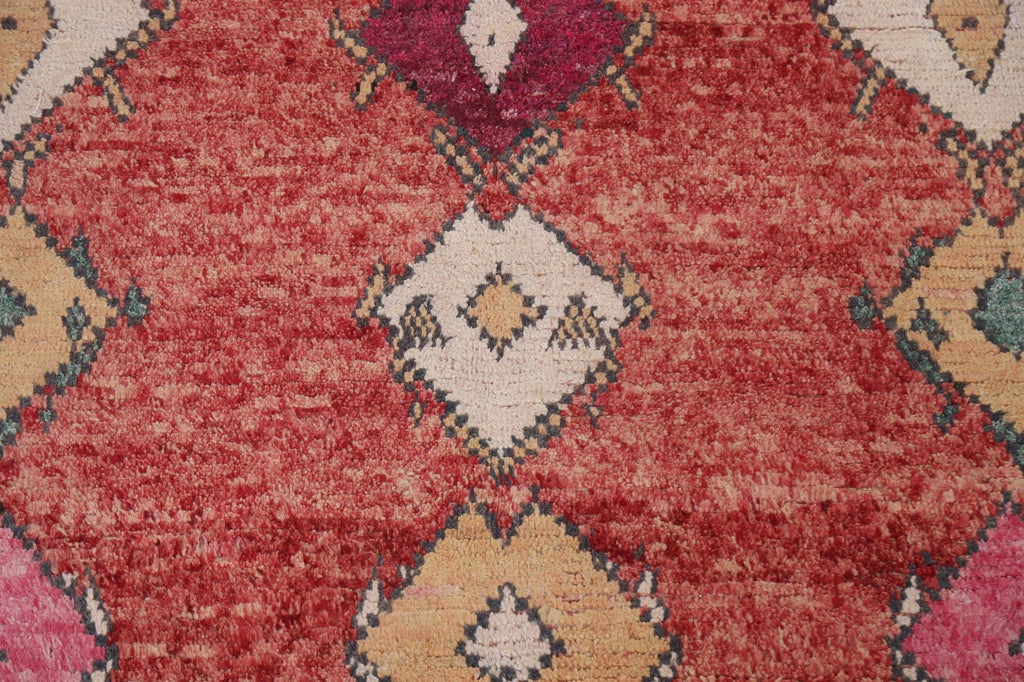 Geometric Moroccan Wool Area Rug 6x10