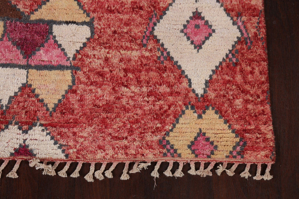 Geometric Moroccan Wool Area Rug 6x10