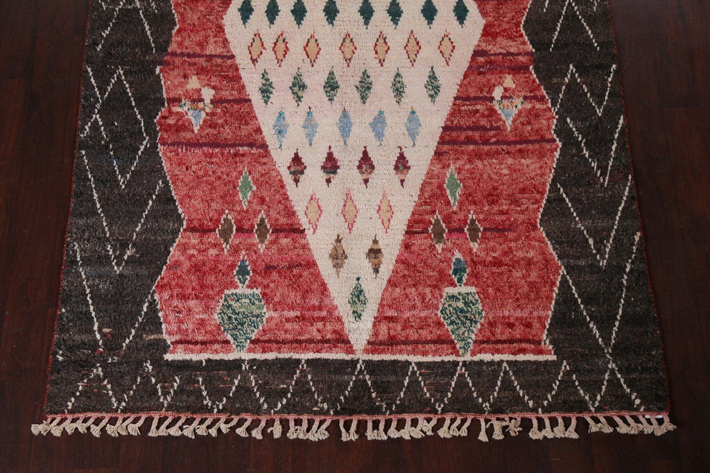 Tribal Moroccan Oriental Area Rug 6x9