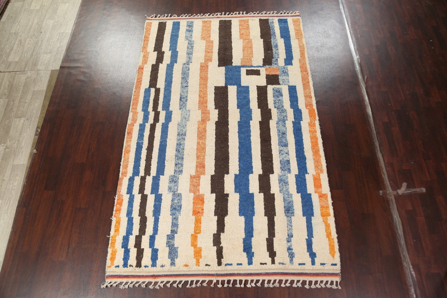 Modern Moroccan Oriental Area Rug 7x11