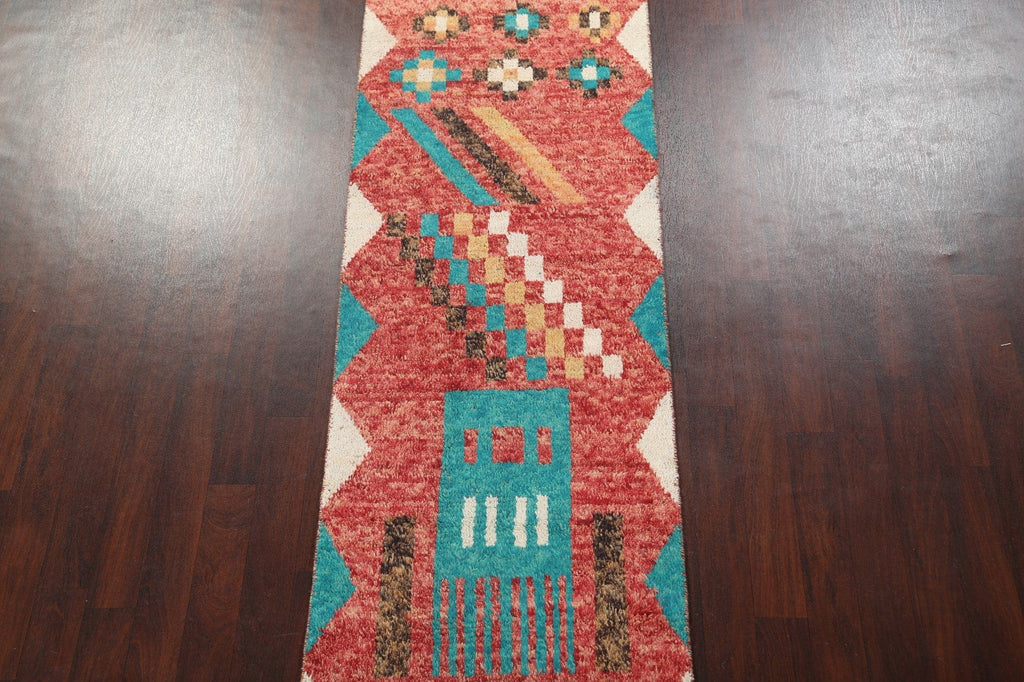 Tribal Moroccan Handmade Runner Rug 3x13