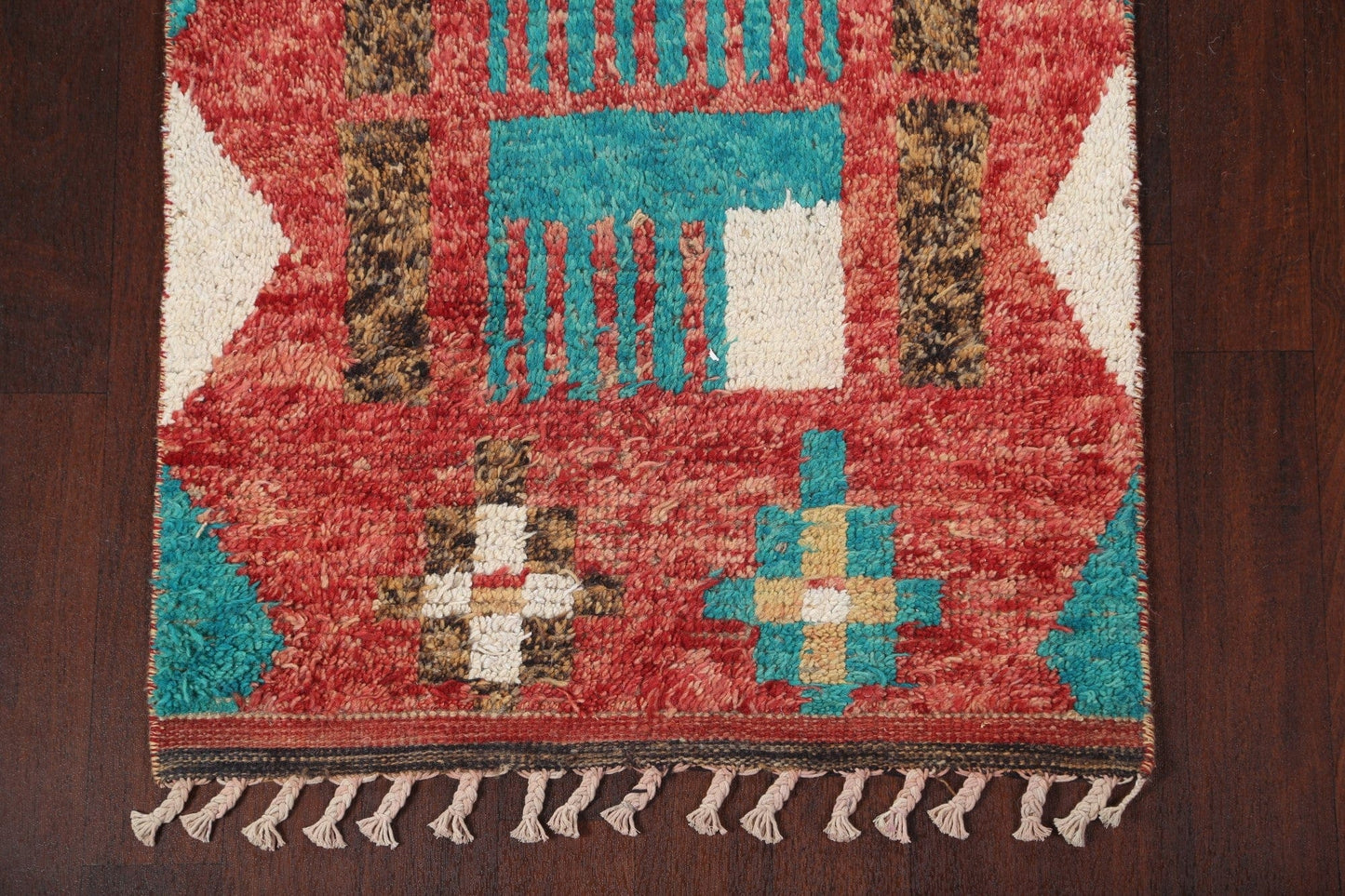 Tribal Moroccan Handmade Runner Rug 3x13