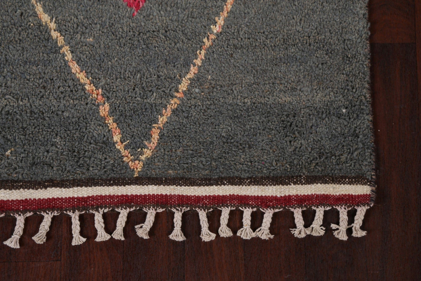 Tribal Moroccan Wool Runner Rug 4x11