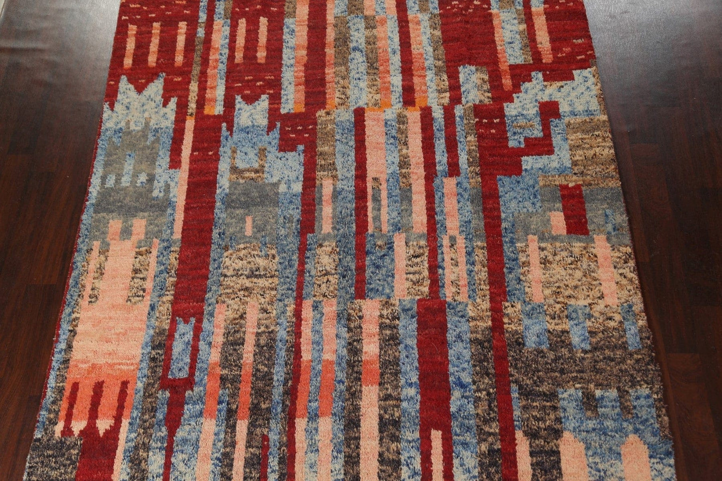 Abstract Wool Moroccan Handmade Area Rug 8x11