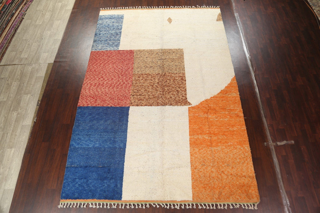 Wool Moroccan Modern Area Rug 9x13