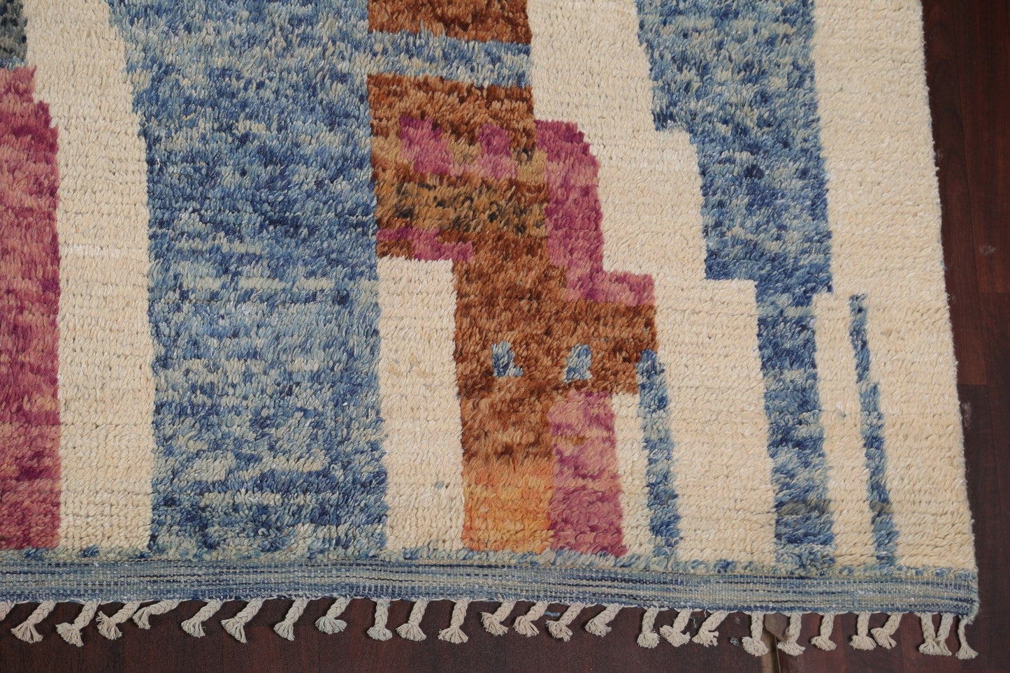 Abstract Moroccan Wool Handmade Rug 12x19