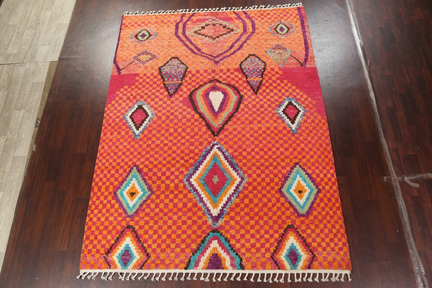 Tribal Moroccan Wool Area Rug 8x11