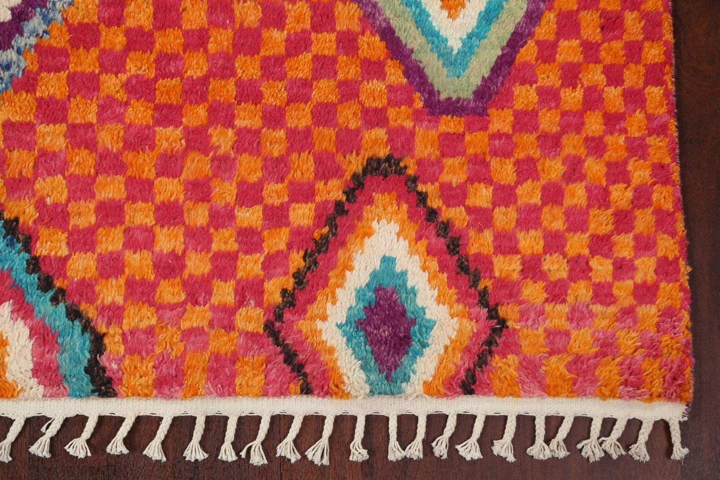 Tribal Moroccan Wool Area Rug 8x11