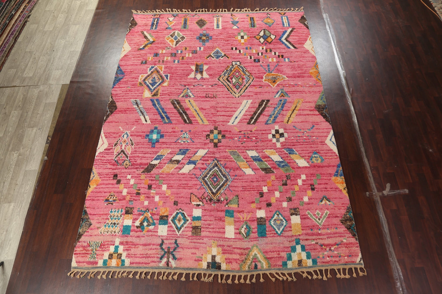 Tribal Moroccan Wool Area Rug 9x13