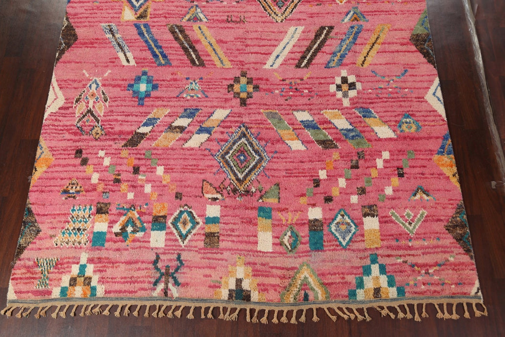 Tribal Moroccan Wool Area Rug 9x13