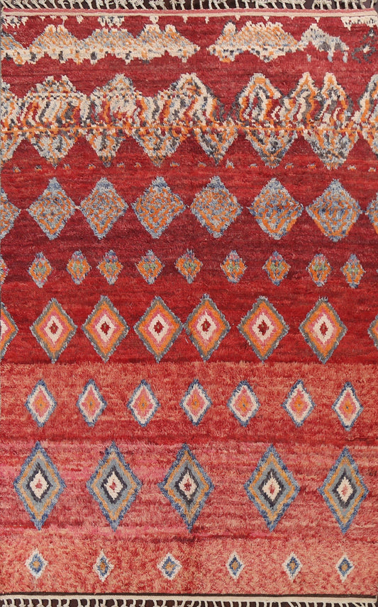 Tribal Moroccan Handmade Area Rug 7x11