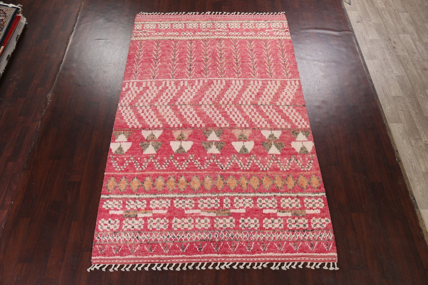 Tribal Moroccan Wool Area Rug 7x11