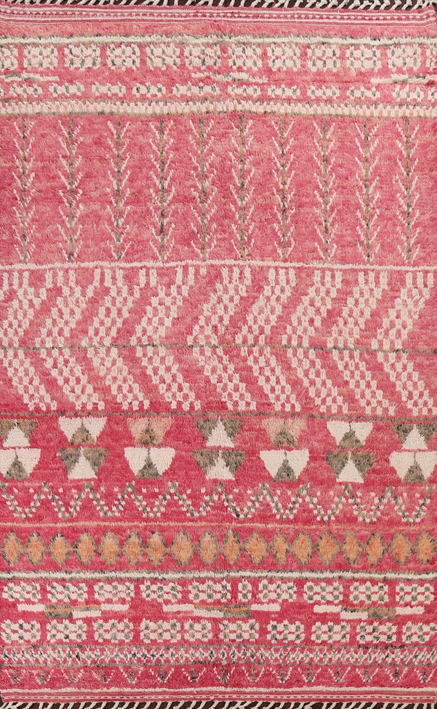 Tribal Moroccan Wool Area Rug 7x11