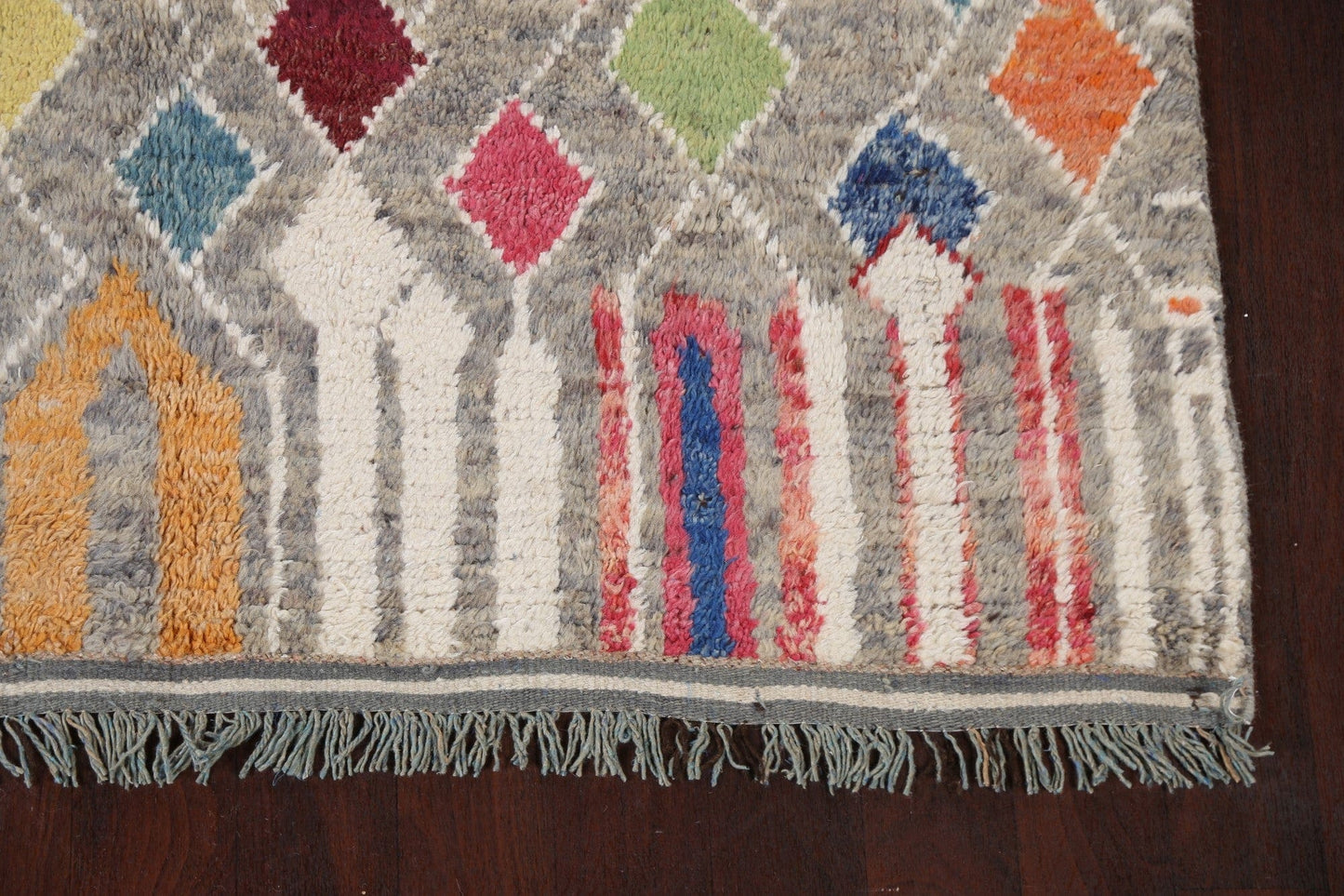 Handmade Moroccan Wool Area Rug 6x9