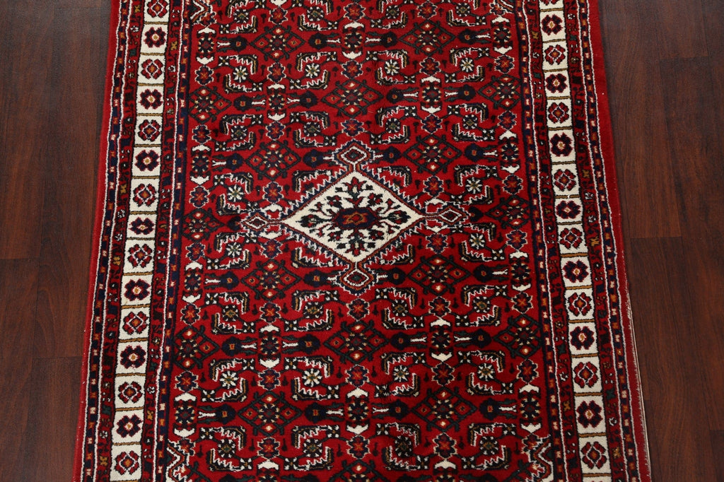 Red Heriz Wool Area Rug 4x7