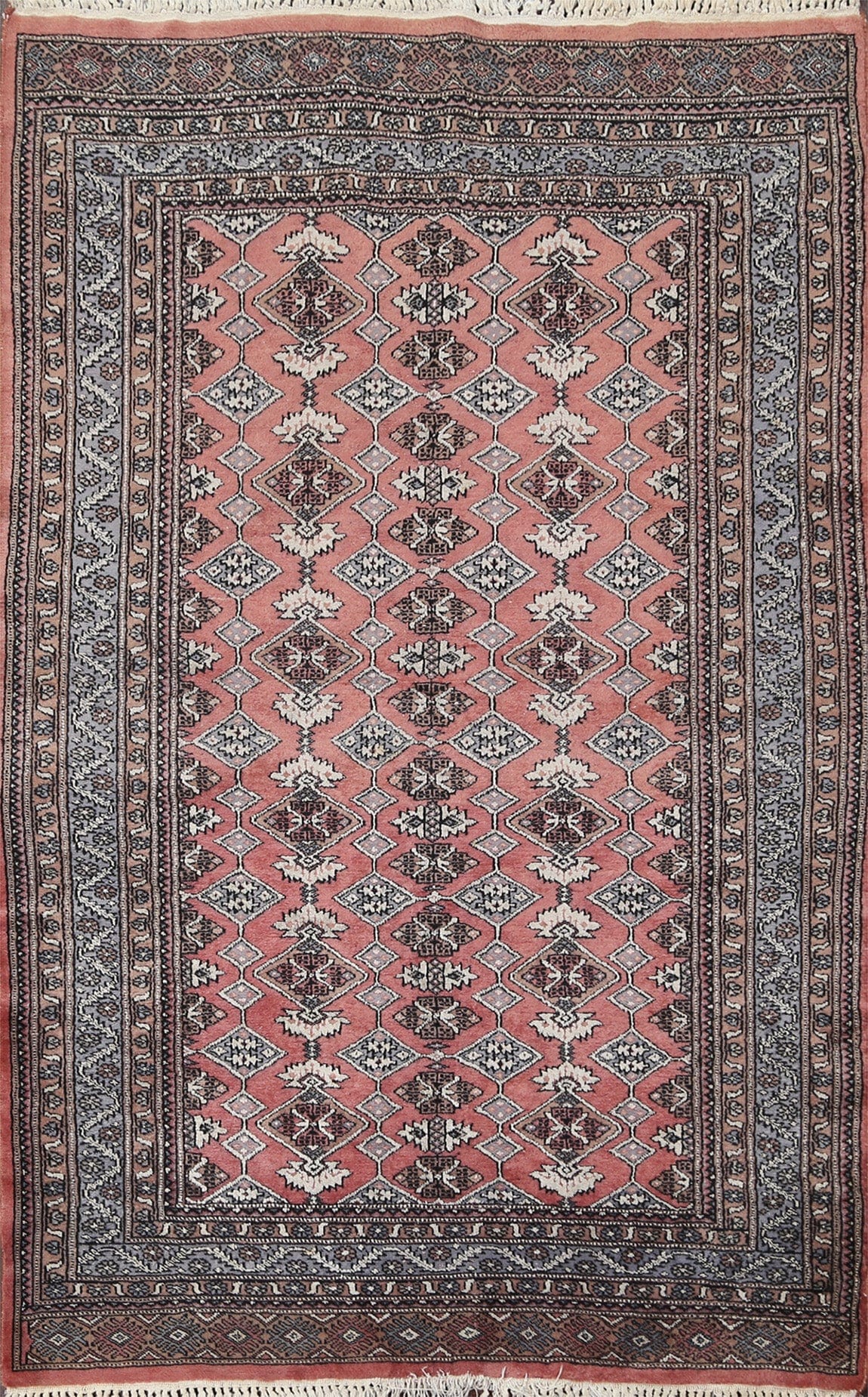 Handmade Bokhara Wool Area Rug 4x6