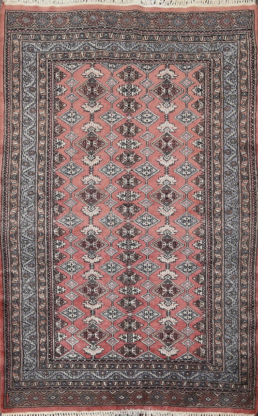 Handmade Bokhara Wool Area Rug 4x6