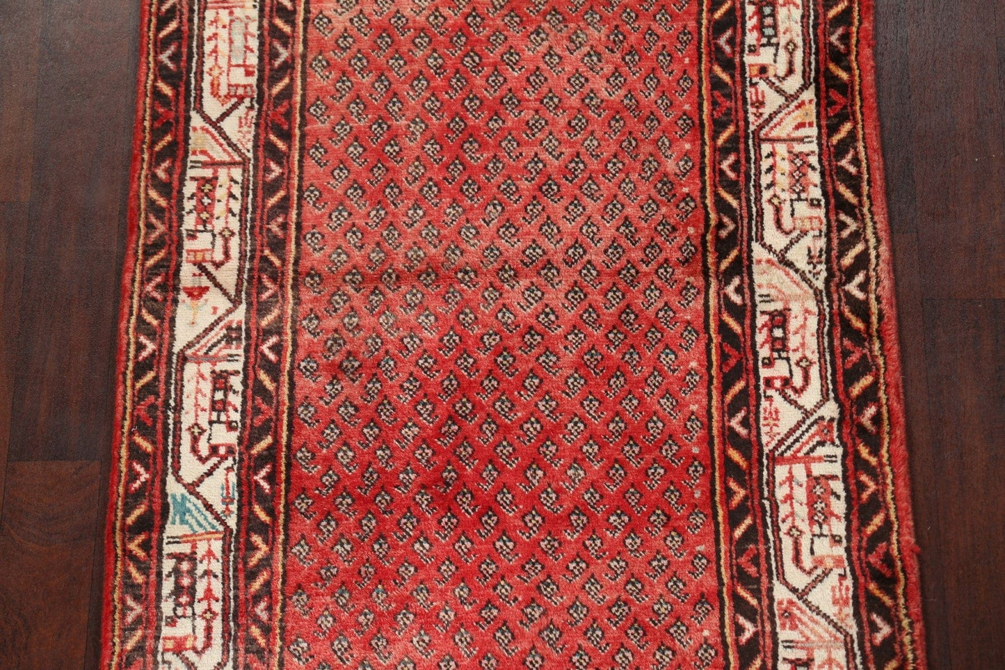 Boteh Botemir Persian Runner Rug 4x10