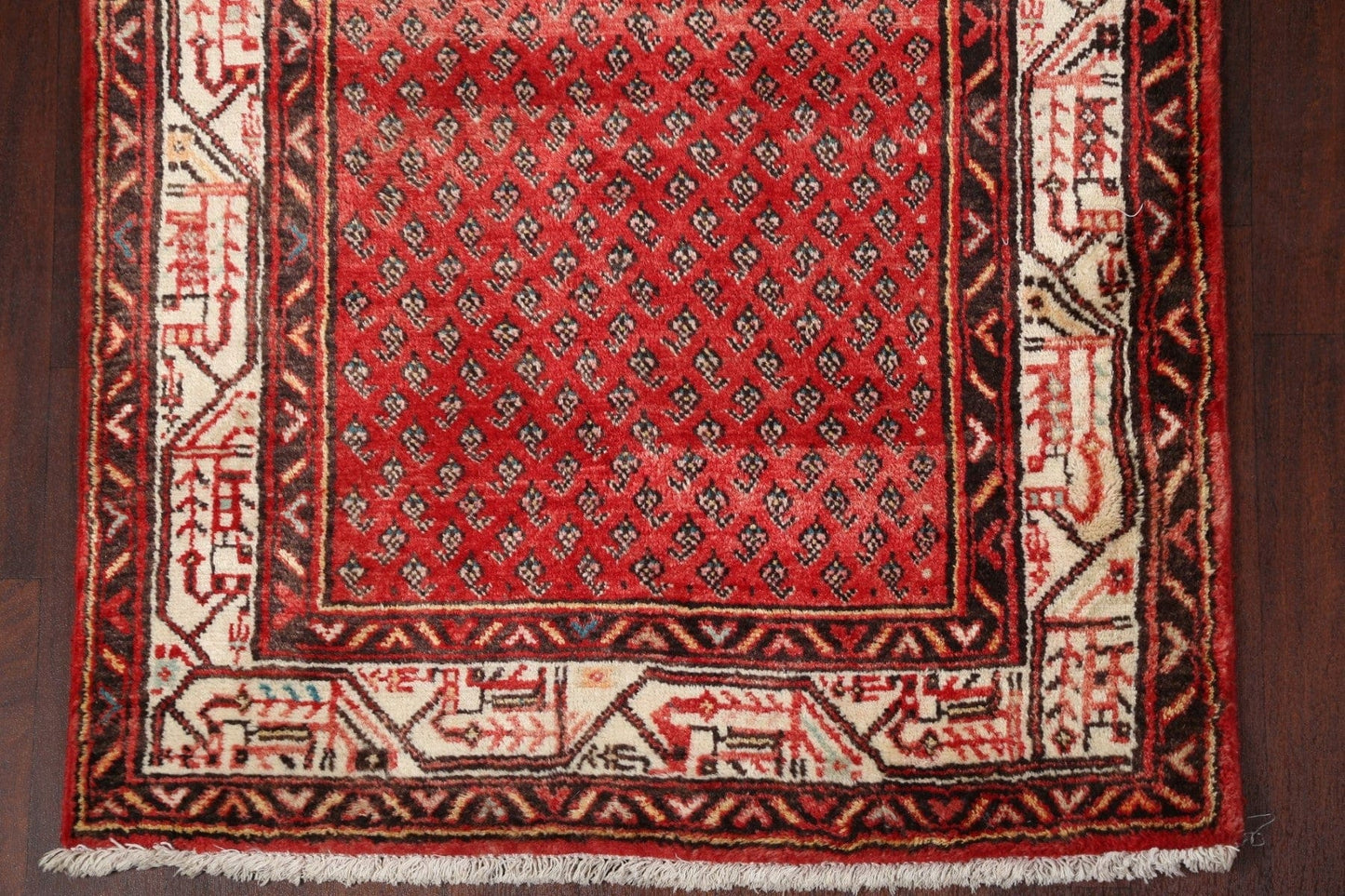 Boteh Botemir Persian Runner Rug 4x10