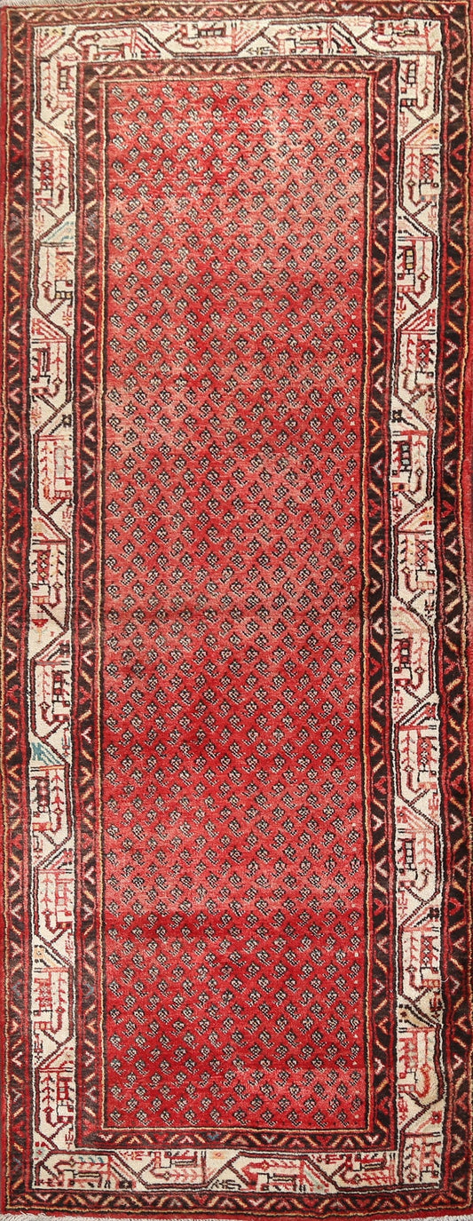 Boteh Botemir Persian Runner Rug 4x10