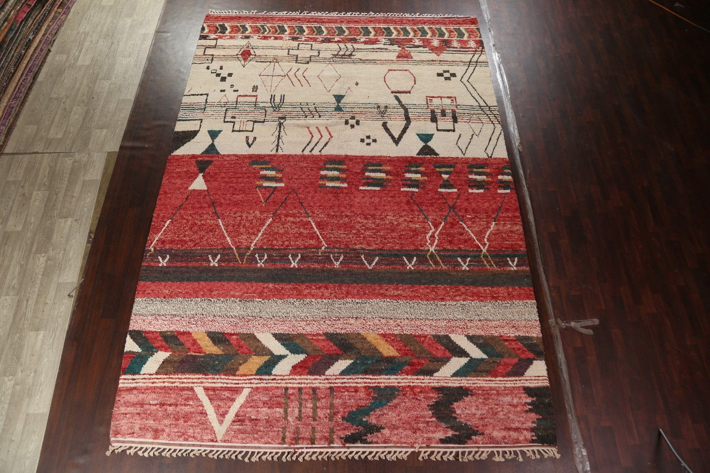 Tribal Moroccan Wool Handmade Rug 10x15