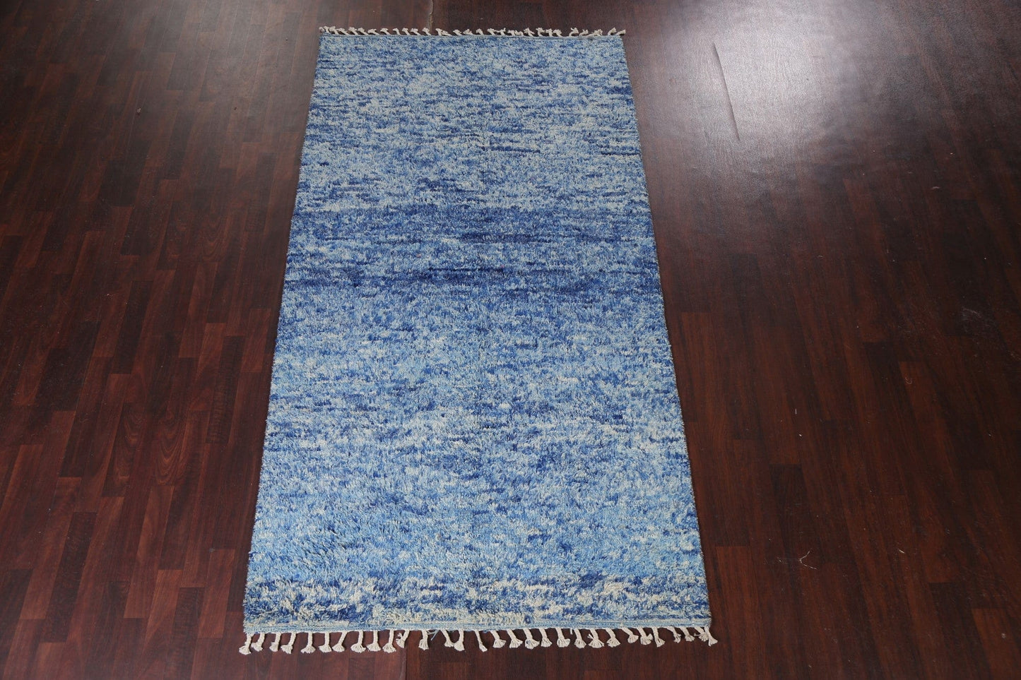 Abstract Moroccan Wool Area Rug 5x10