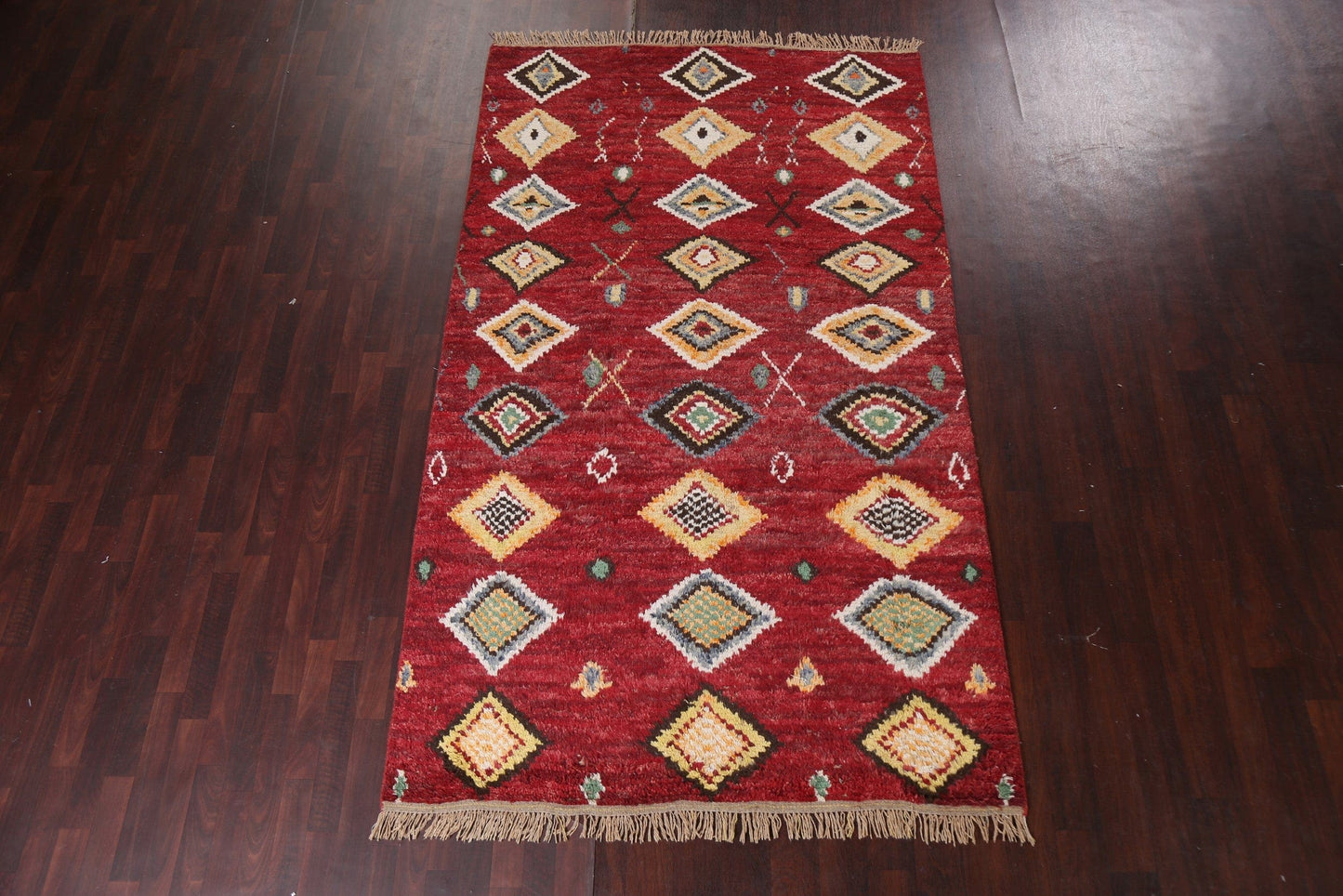 Tribal Moroccan Wool Area Rug 6x10